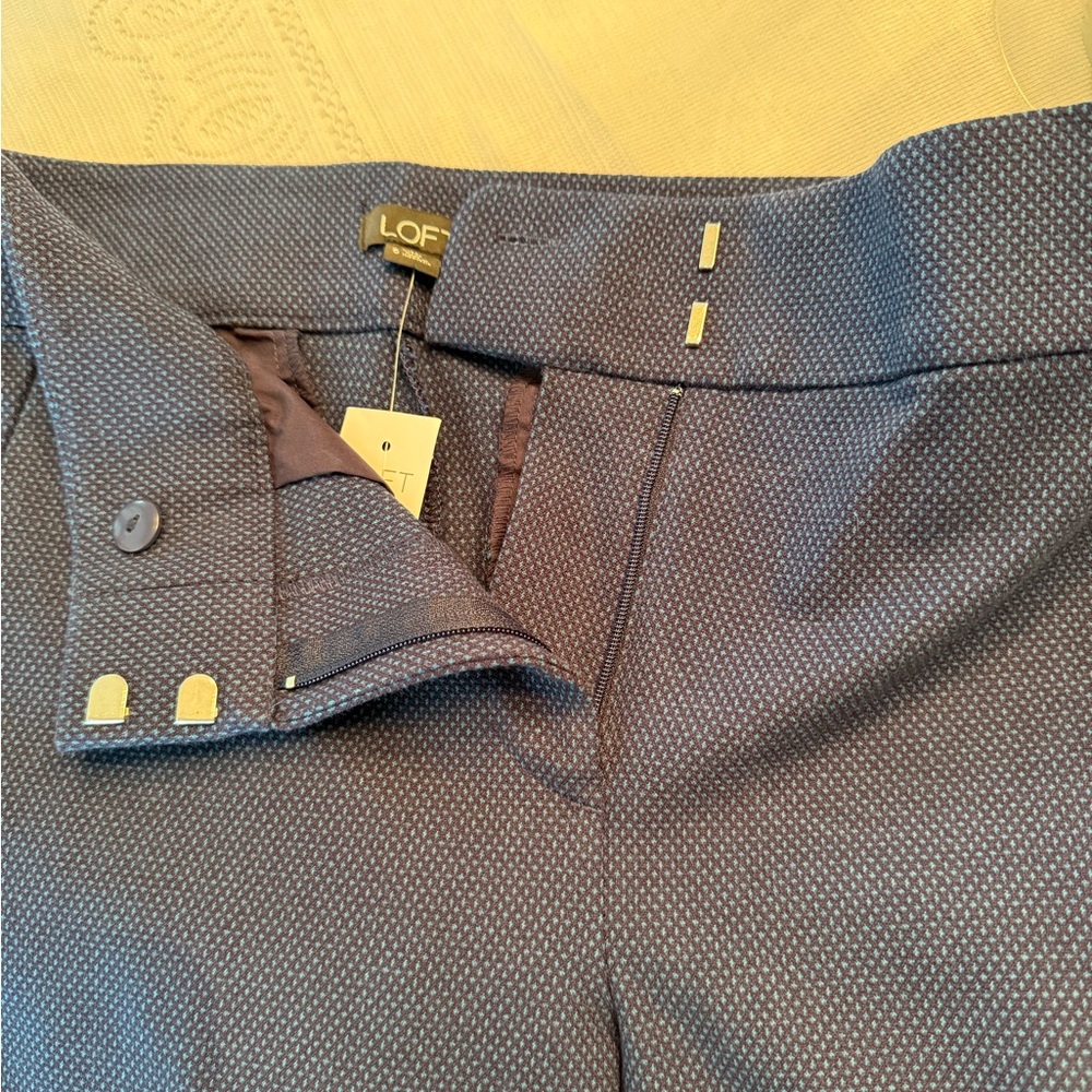 LOFT Marisa navy pants, NWT - Picture 8 of 14